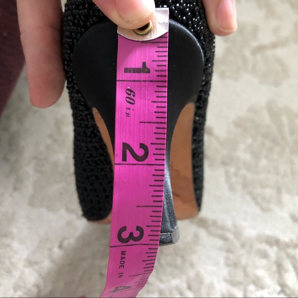 Vintage Nina Women’s Beaded Square Toe Pump Heels, Black Size 7.5 - Picture 9 of 10